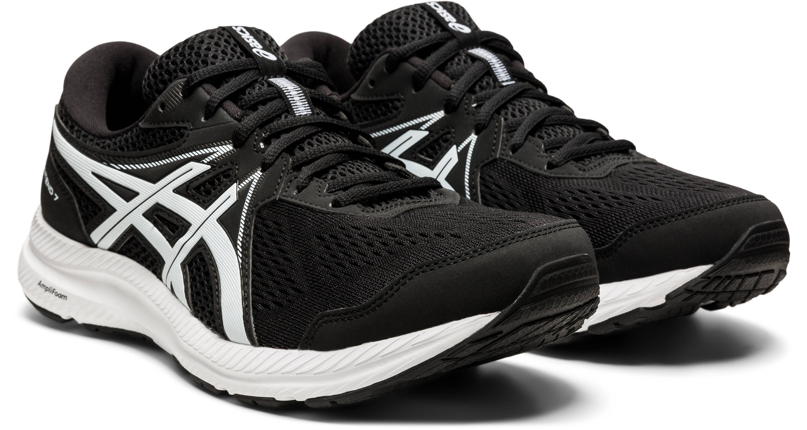 ASICS Gel-excite 7 hardloopschoenen zwart/wit heren - Schoenen.nl