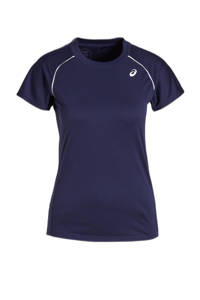 ASICS sport T-shirt Court donkerblauw