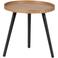 WOOOD WOOOD Mesa Bijzettafel M - Hout - Zand - 45 cm x Ø45