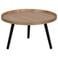 WOOOD Mesa Bijzettafel L 34xø60 cm - Hout - Bordeauxrood - 34x60x60