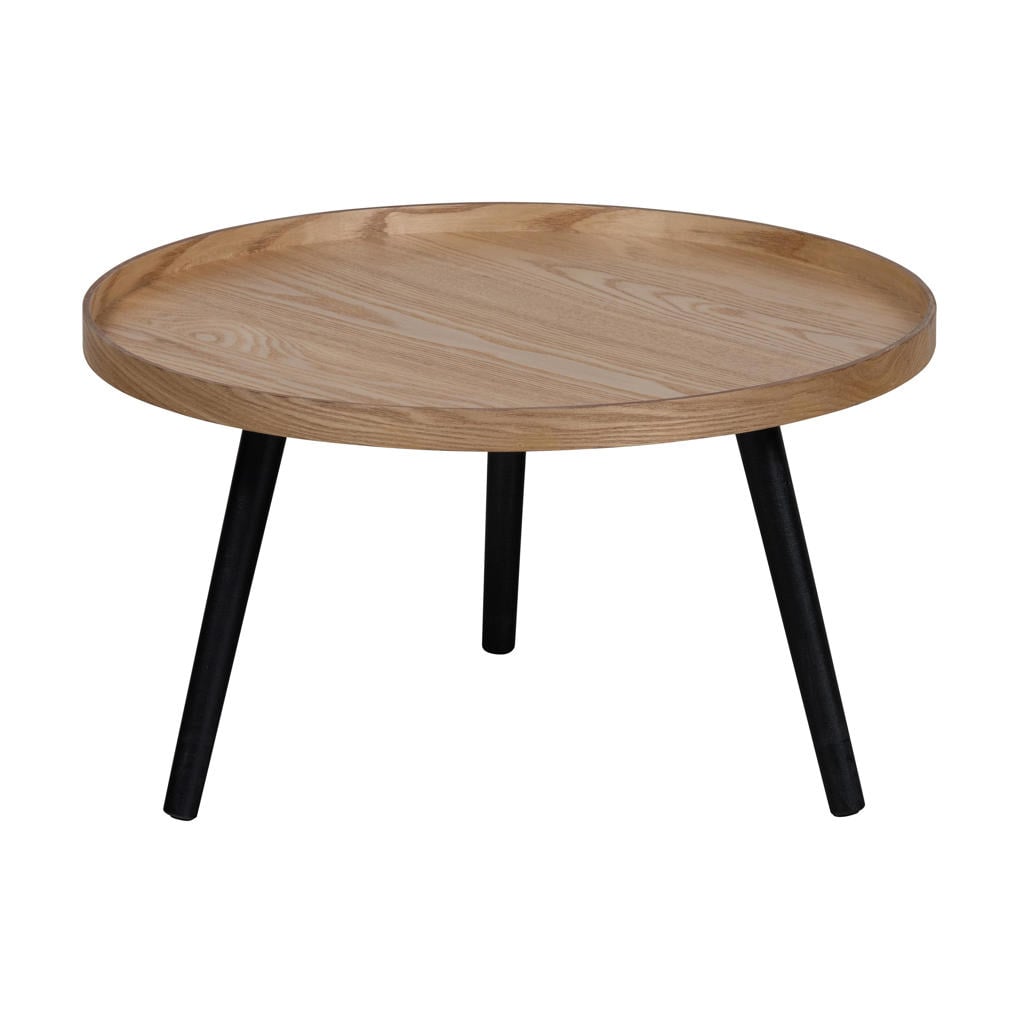 WOOOD Mesa Bijzettafel L - Hout - Naturel - 34xØ60