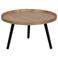 WOOOD WOOOD Mesa Bijzettafel L 34xø60 cm - Hout - Bordeauxrood - 34x60x60