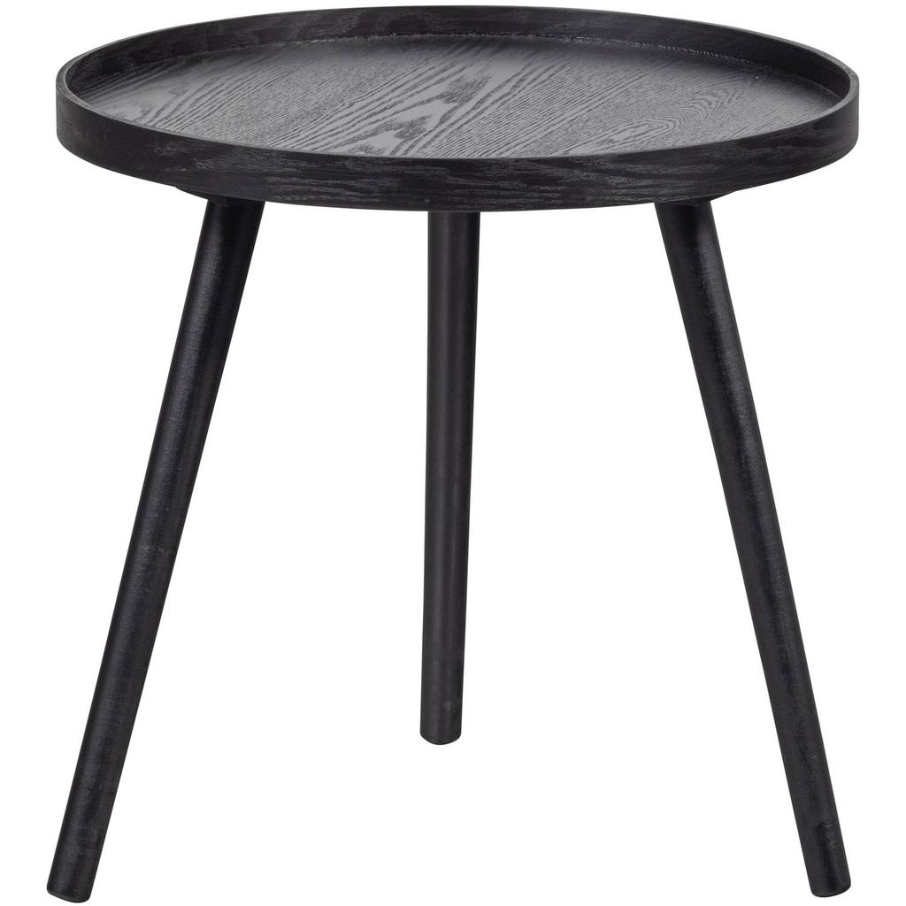 WOOOD WOOOD Mesa Bijzettafel M - Hout - Zand - 45 cm x Ø45