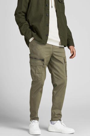 tapered fit cargobroek JJIACE JJDEX groen