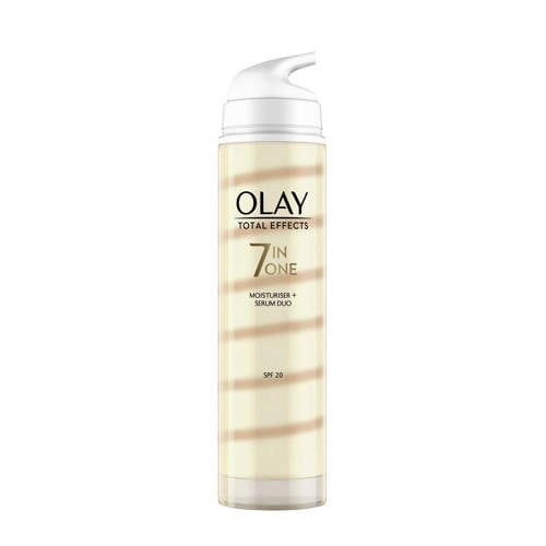 Wehkamp Olay Total Effects Duo hydraterende dagcrème + serum SPF 20 - 40 ml aanbieding