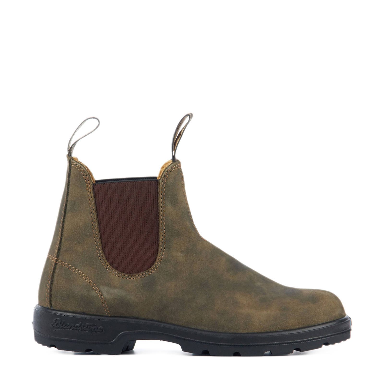 BLUNDSTONE Classic Rustic 585 nubuck chelsea boots bruin wehkamp