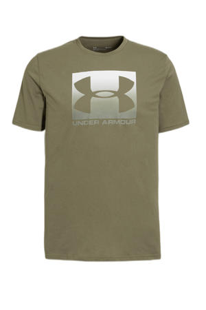   sport T-shirt olijfgroen