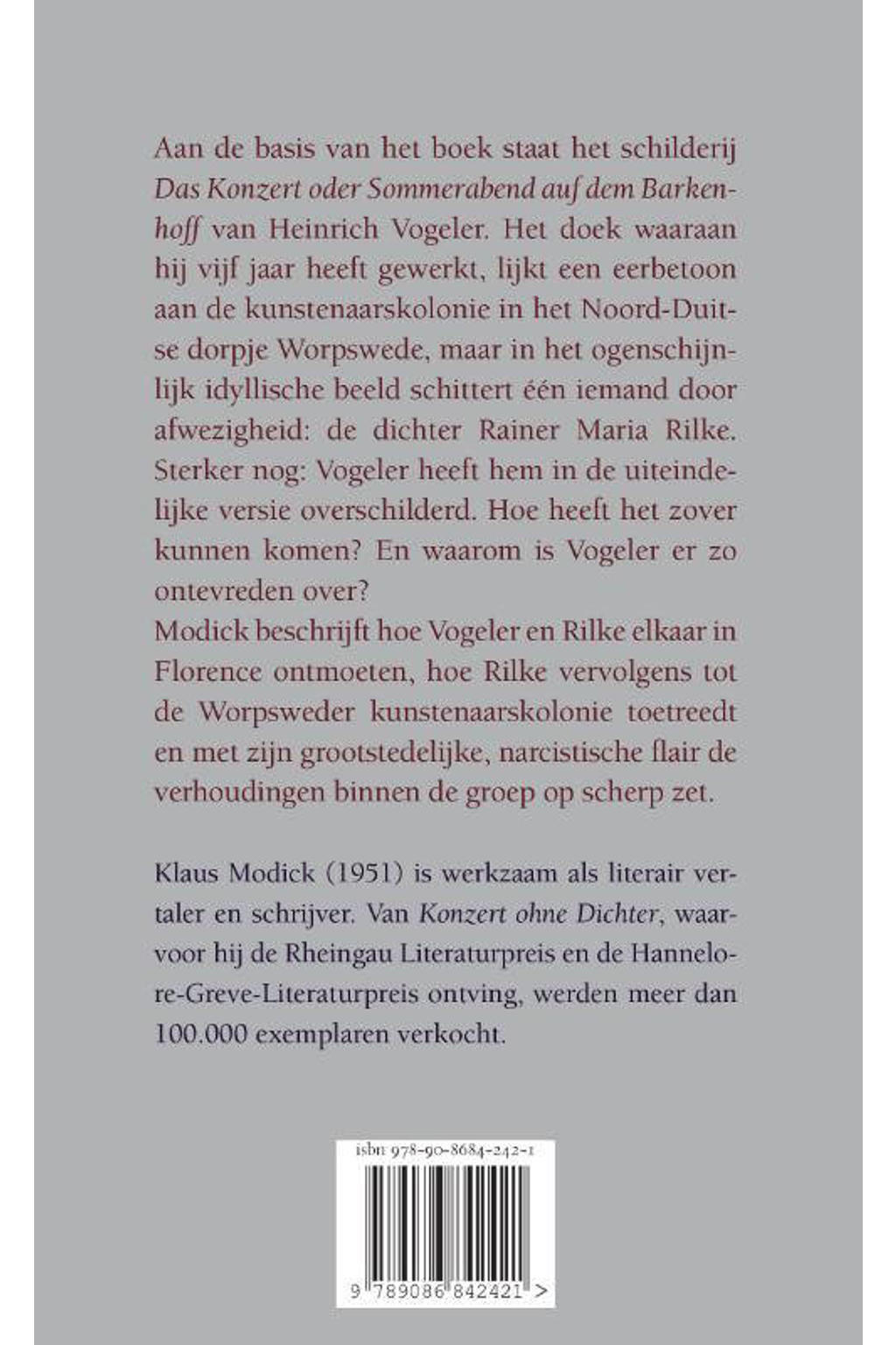 Klaus Modick Concert zonder dichter | wehkamp