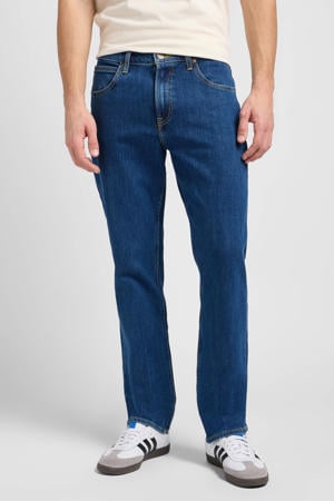 Brooklyn straight leg jeans mid stonewash