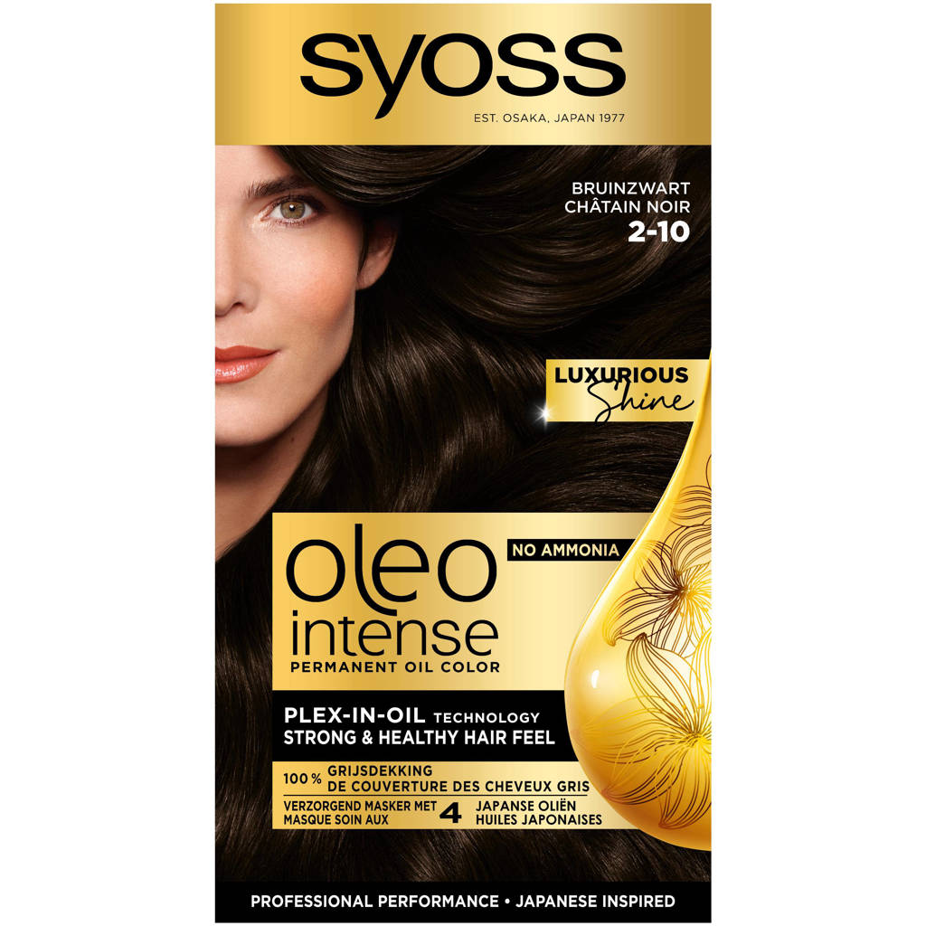 Syoss Oleo Intense 2-10 Bruinzwart, 2-10 bruinzwart