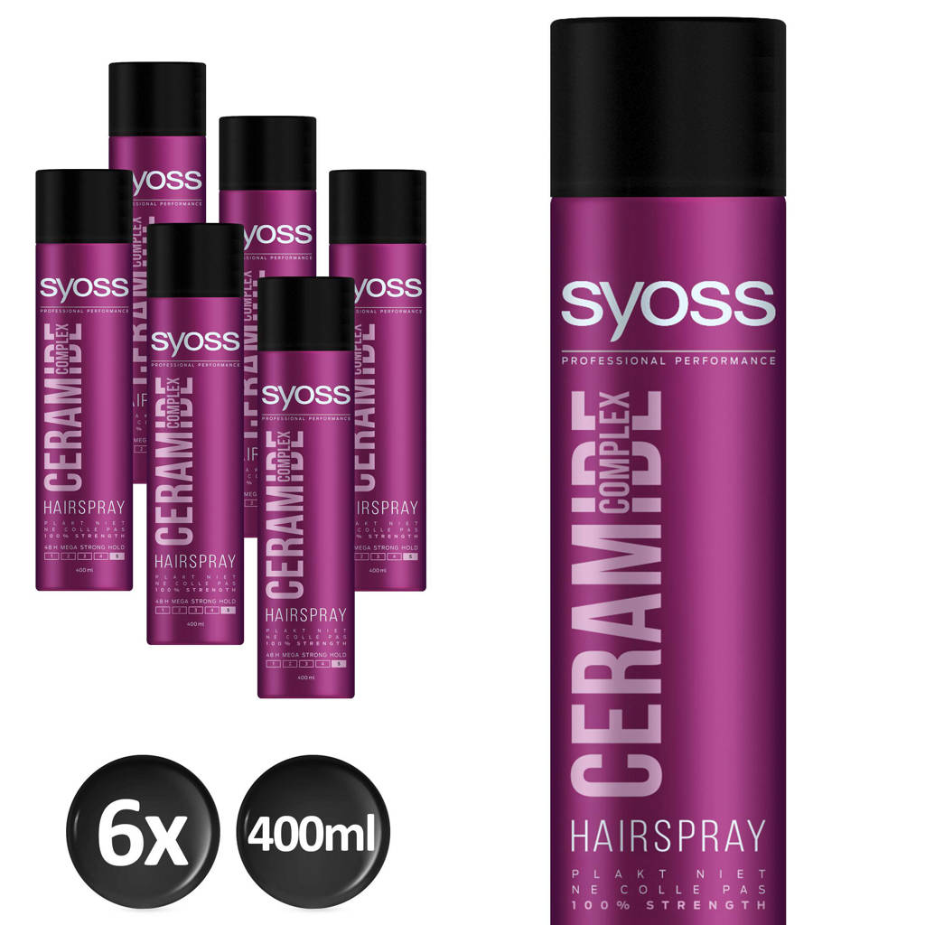 Syoss Styling-Hairspray Ceramide - 6x 400 ml