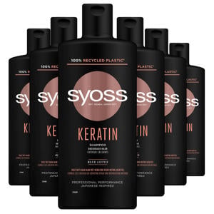 Keratin shampoo - 6 x 440 ml - voordeelverpakking