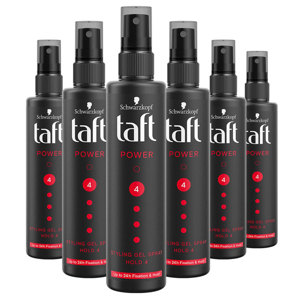 Schwarzkopf Taft Power Hairspray Gellac - 6 x 150 ml - voordeelverpakking