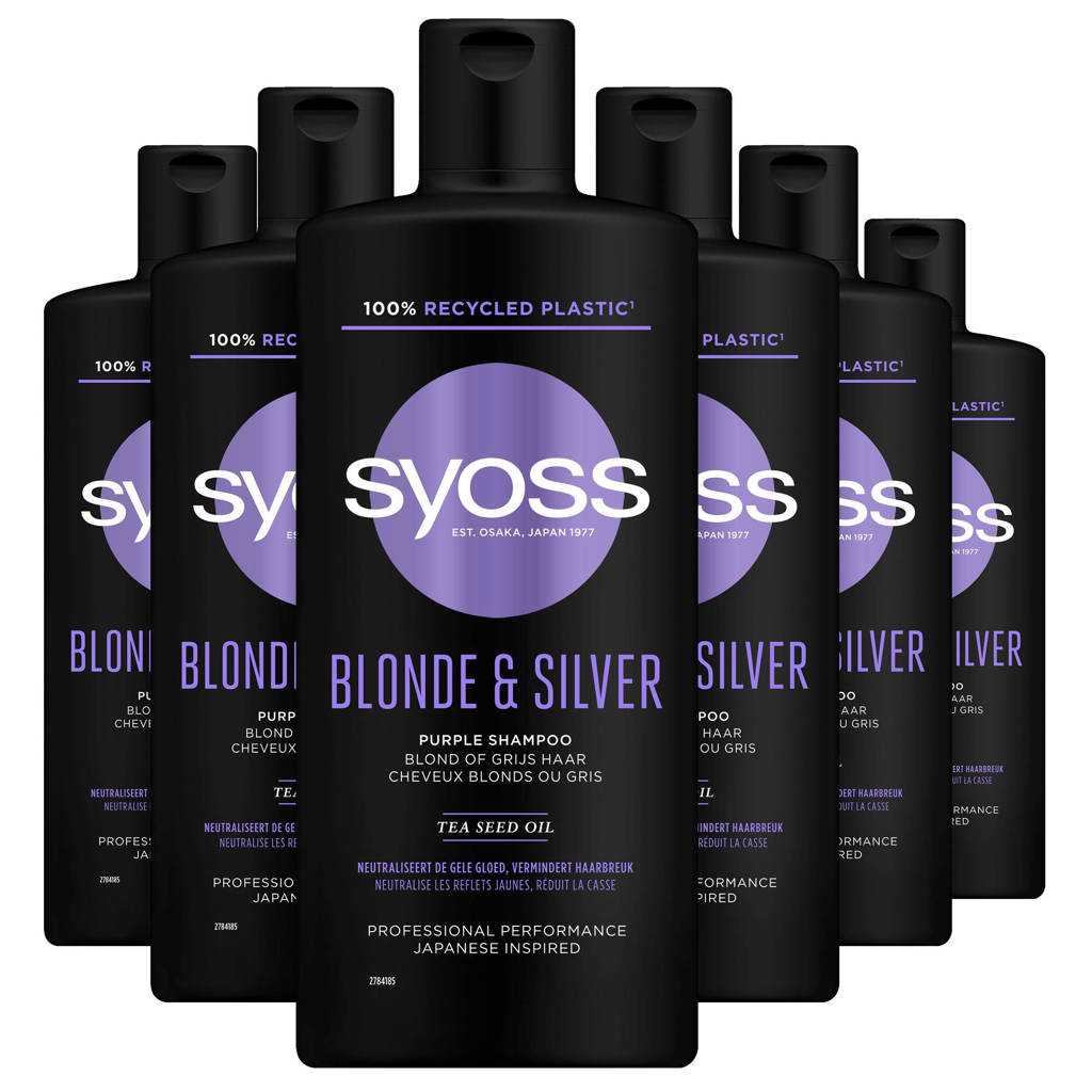 Syoss Shampoo Blonde&Silver - 6x 440 ml