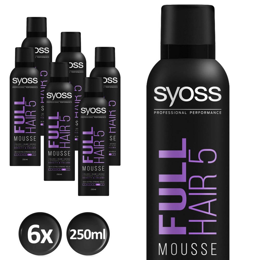 Syoss Styling-Mousse Full Hair 5 - 6x 250 ml