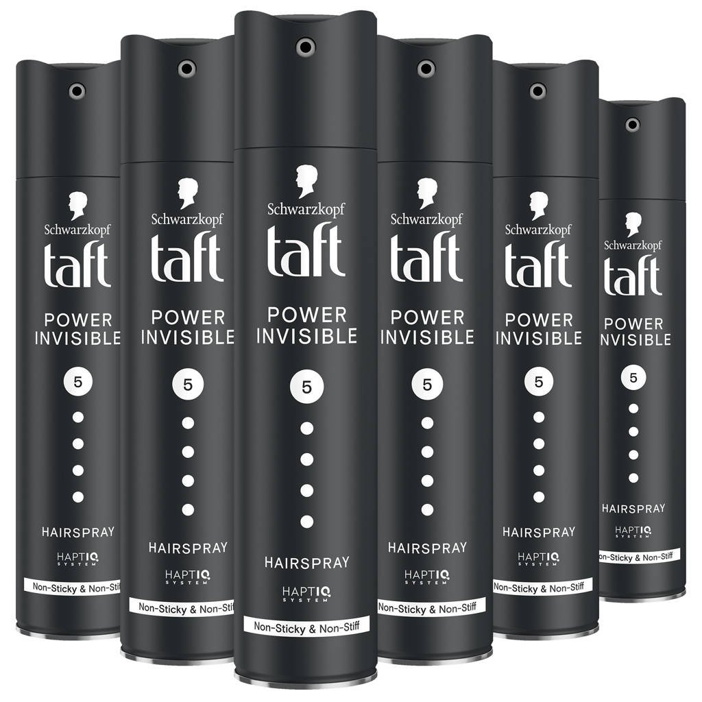 Schwarzkopf Taft Power Invisible Hairspray - 6x 250 ml