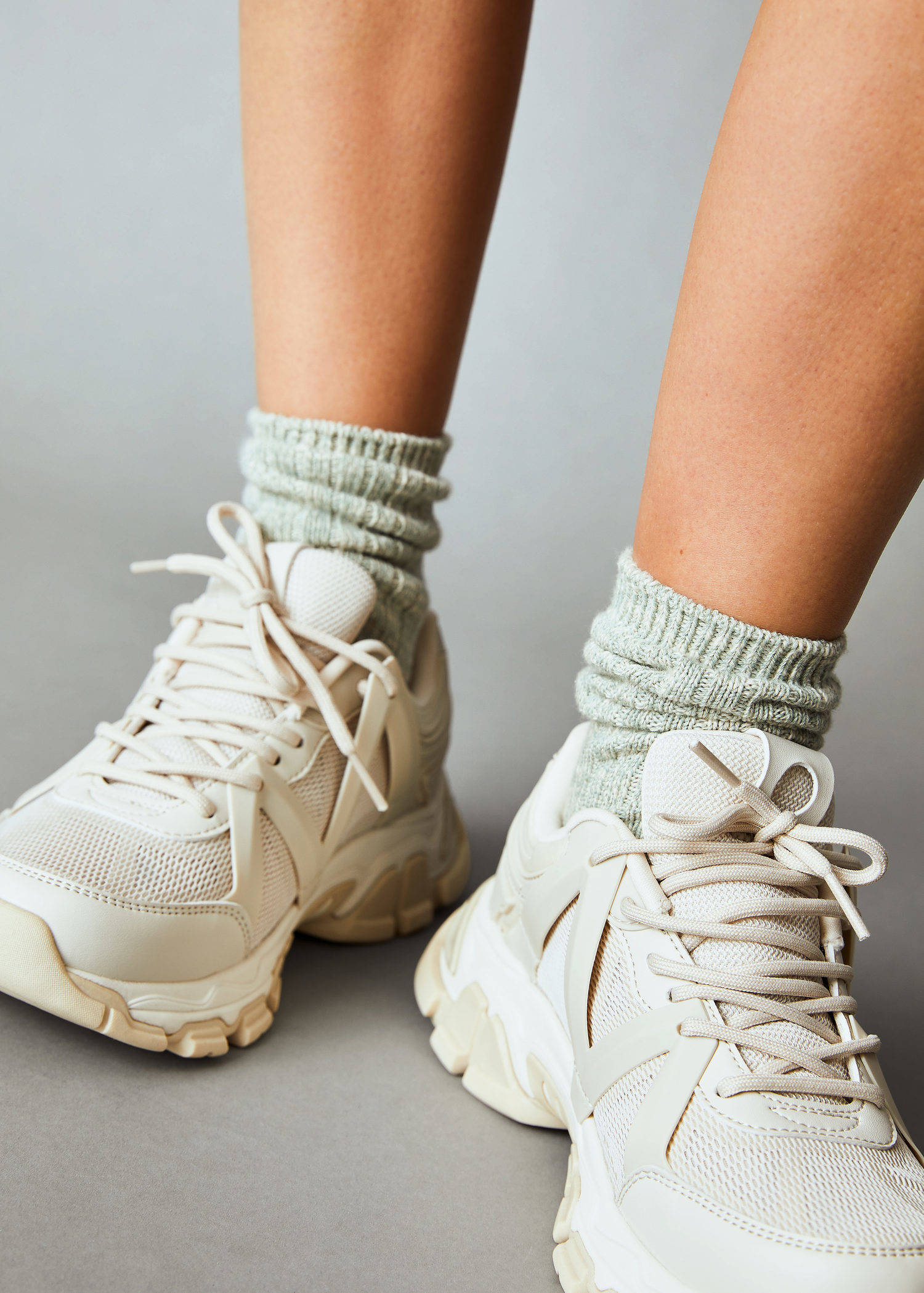 Mango sneakers beige | wehkamp