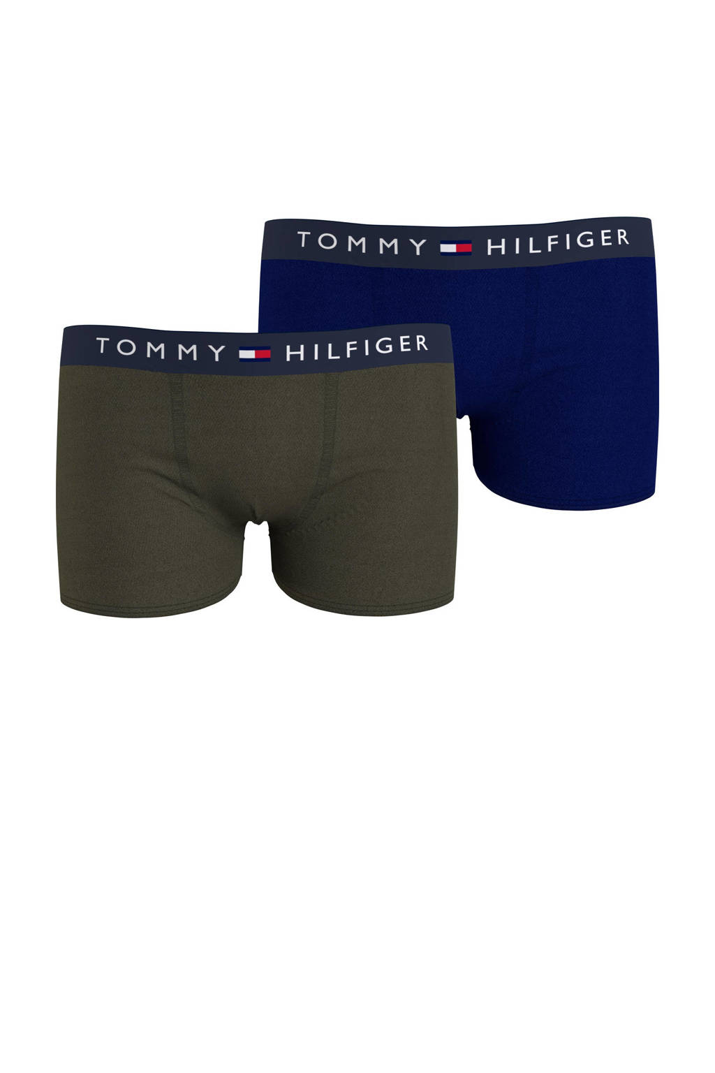 Tommy Hilfiger   boxershort - set van 2 donkergroen/donkerblauw, Army groen/blauw