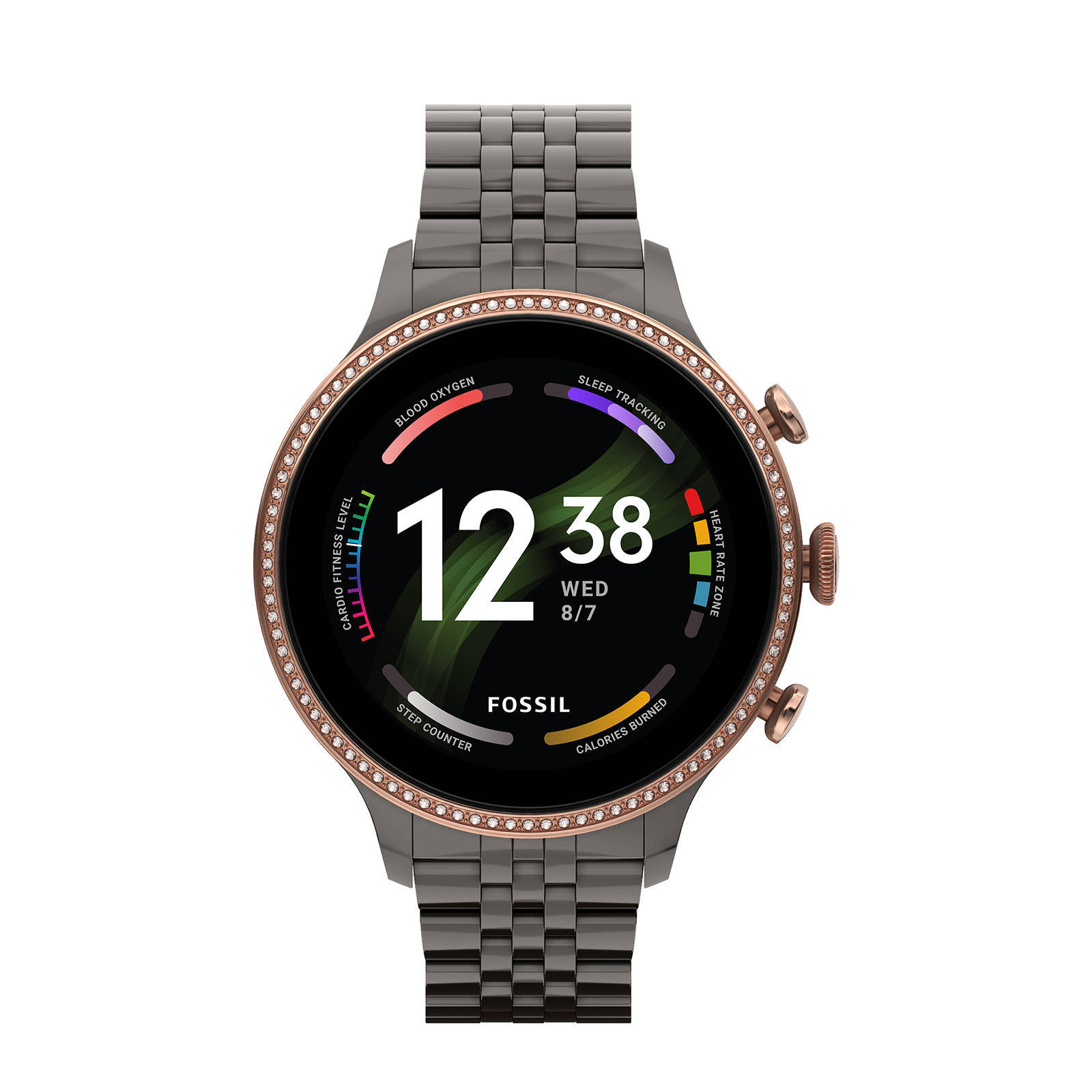 Fossil Gen 6 Display Smartwatch FTW6078 grijs | wehkamp