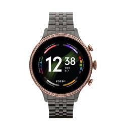 Fossil Gen 6 Display Smartwatch FTW6078 grijs met grote korting