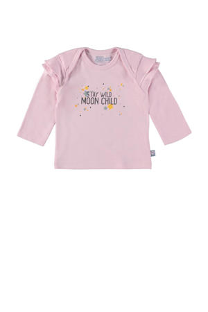 longsleeve Nicole met printopdruk lichtroze