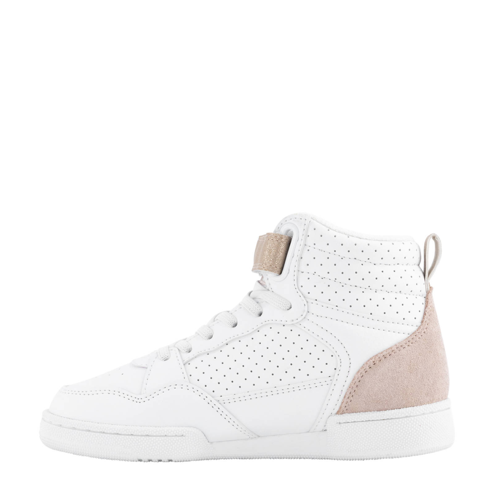 Champion hoge sneakers wit/roségoud | wehkamp