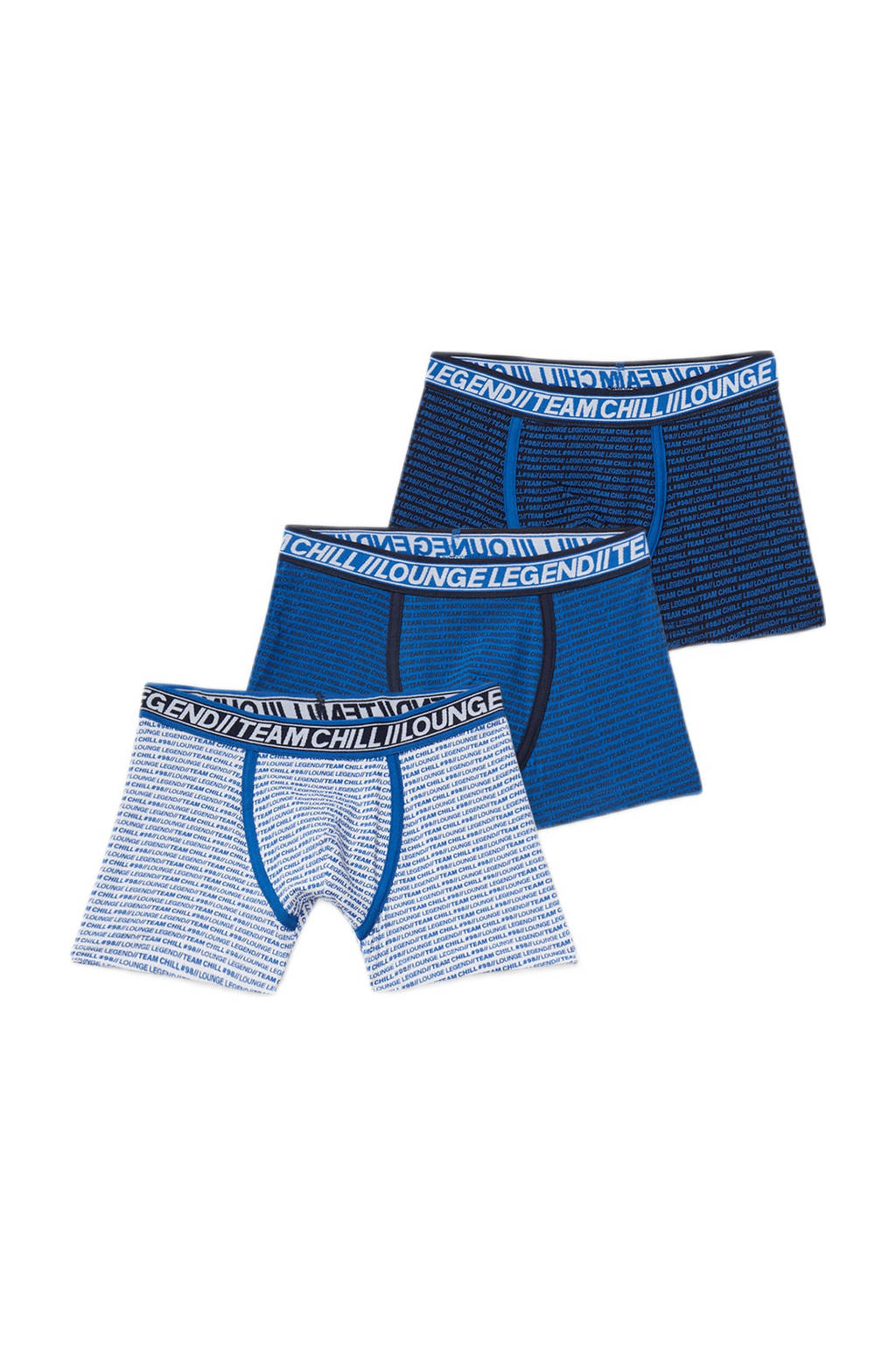 C&A boxershort - set van 3 blauw/wit, Blauw/wit