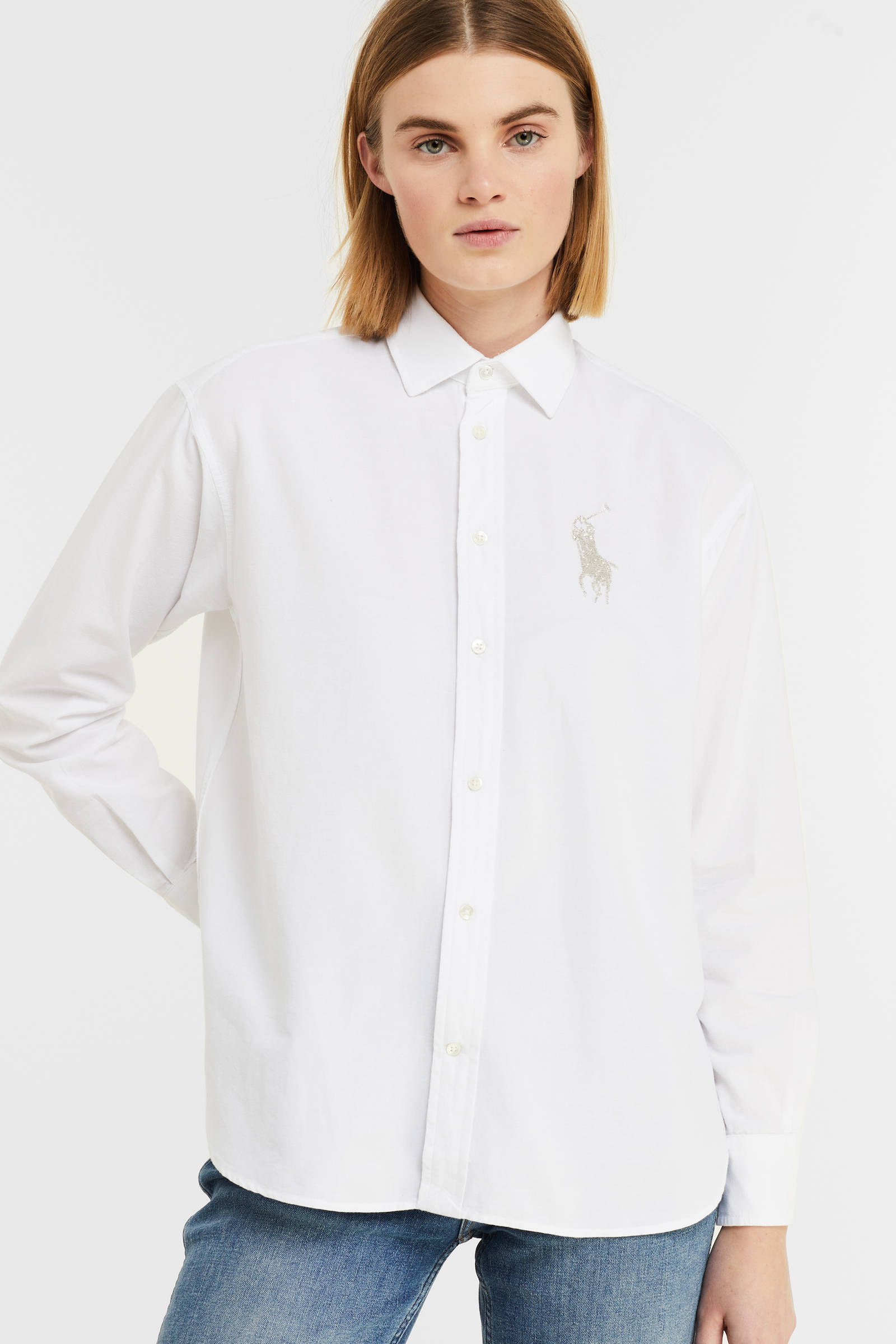 ralph lauren blouse wit