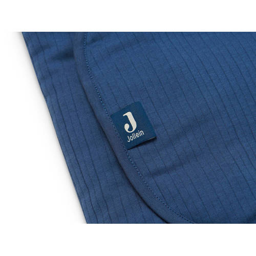 Jollein universele wikkeldeken Basic stripe voor maxi cosi groep 0 jeans blue