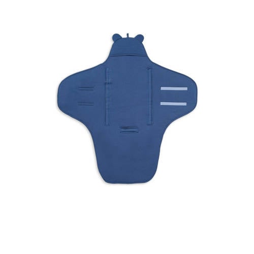 Jollein universele wikkeldeken Basic stripe voor maxi cosi groep 0 jeans blue afbeelding