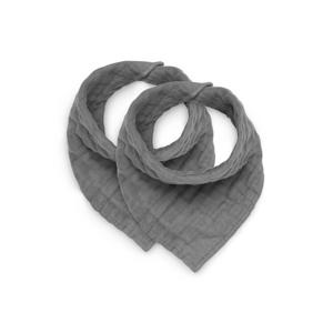bandana slab wrinkled cotton - set van 2 storm grey