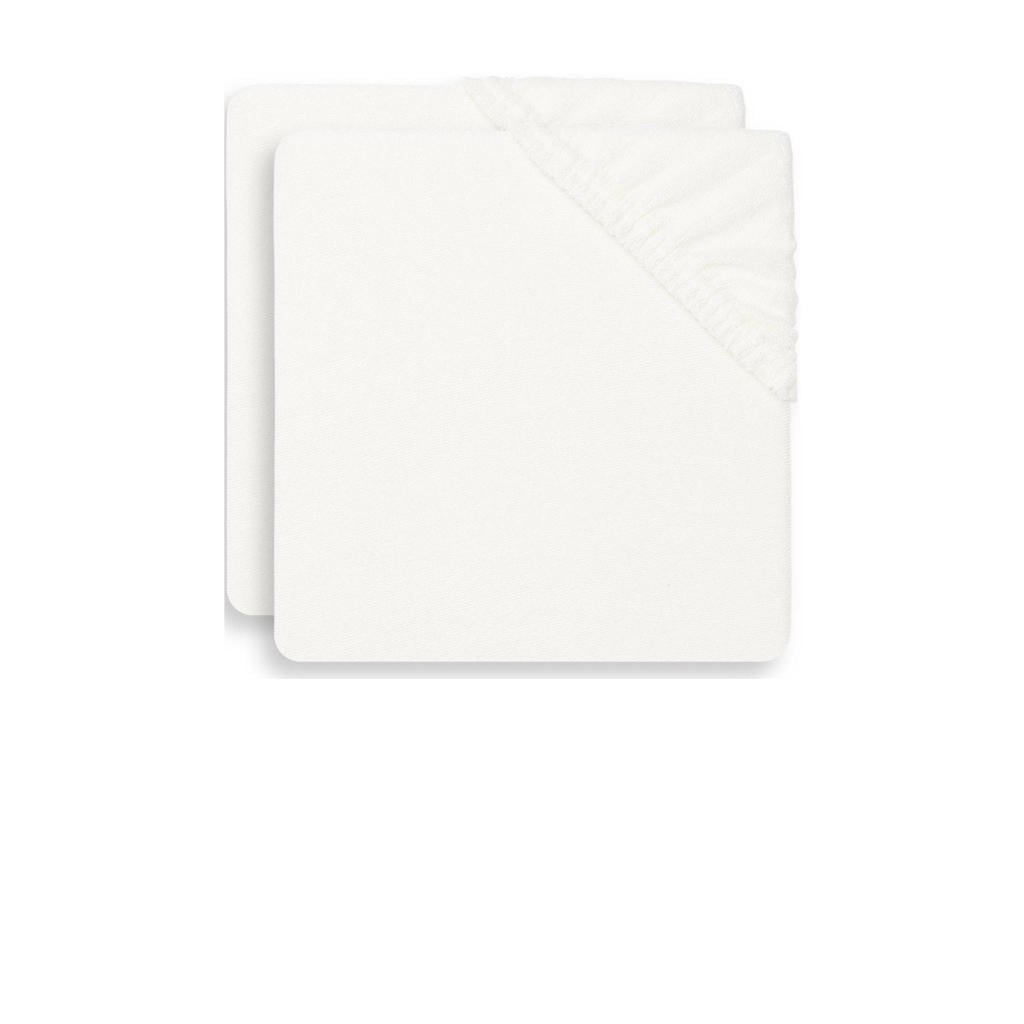 Jollein aankleedkussenhoes badstof 50x70cm - ivory (set van 2)