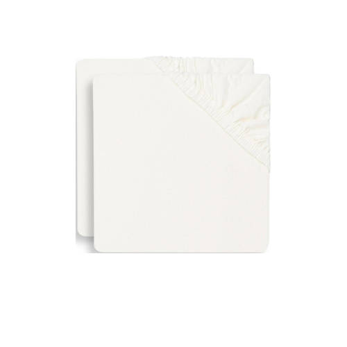 Jollein jersey ledikant hoeslaken 60x120cm - set van 2 ivory afbeelding
