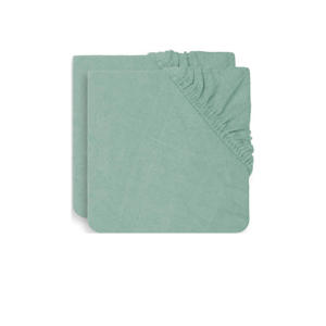 XL aankleedkussenhoes badstof 75x85cm - set van 2 ash green