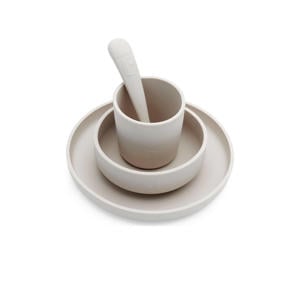 siliconen dinerset nougat (4-delig)
