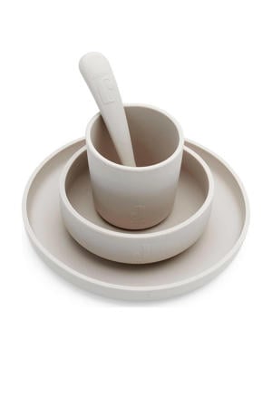 siliconen dinerset nougat (4-delig)