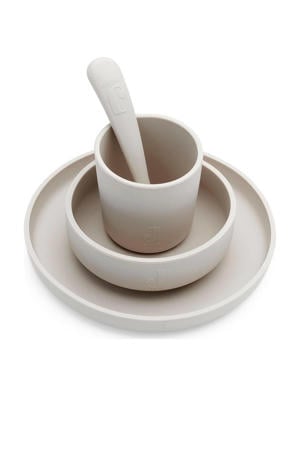 siliconen dinerset nougat (4-delig)