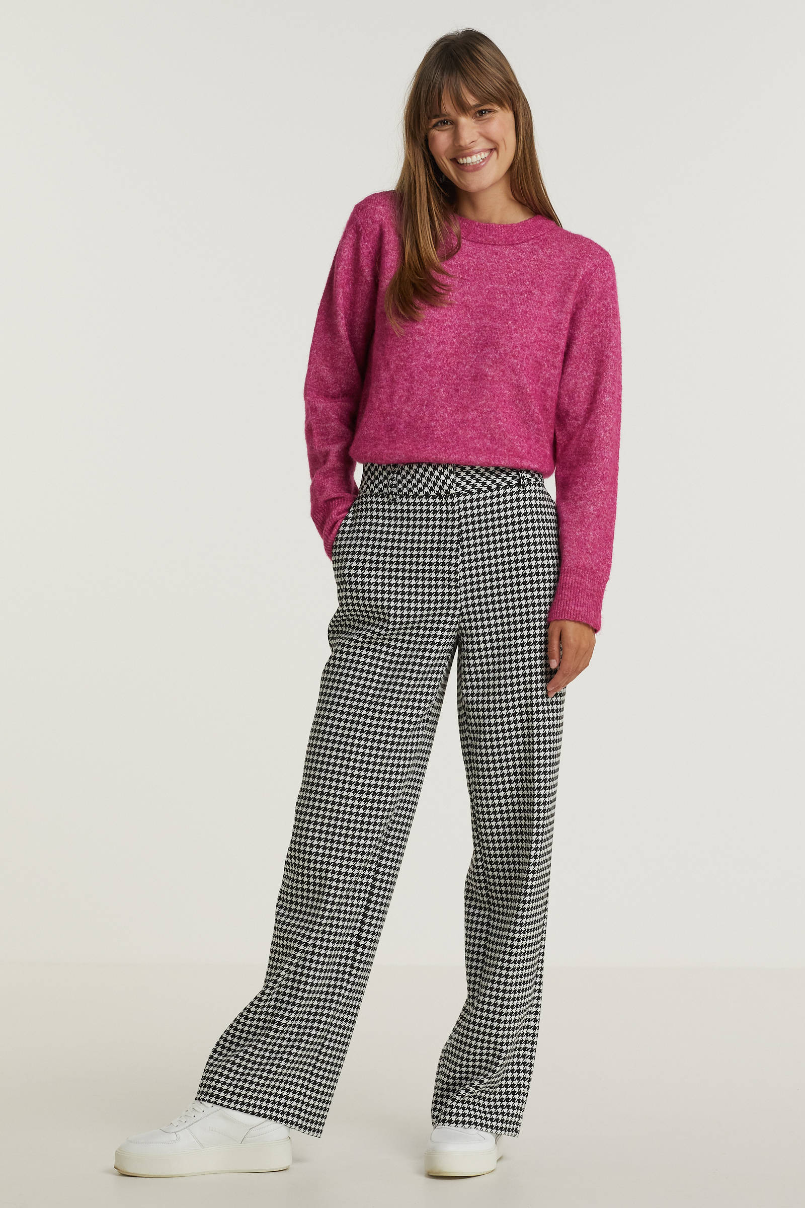 YAYA - Broek High Waist Sand Melange