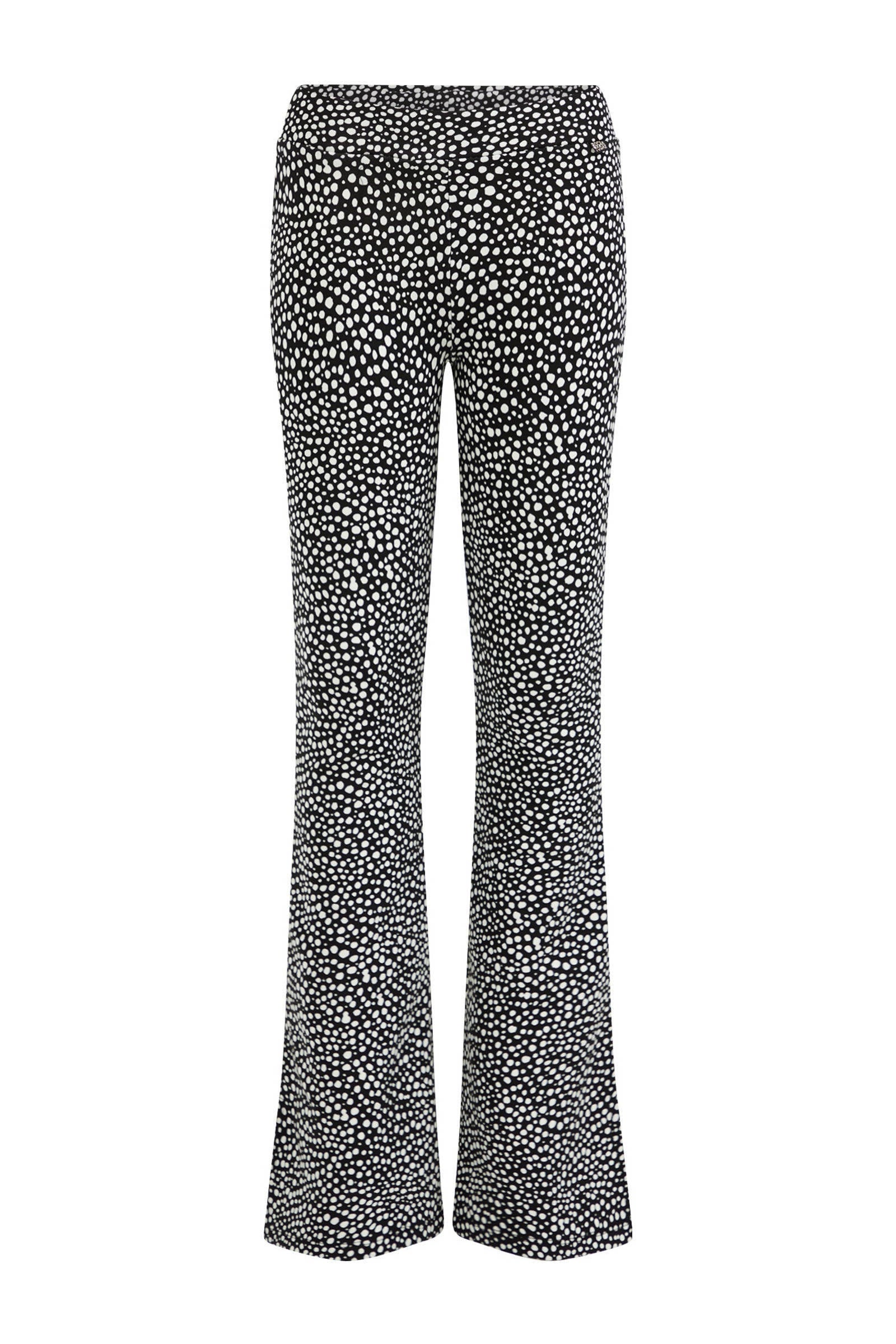 WE Fashion broek met stippen zwartwit | wehkamp