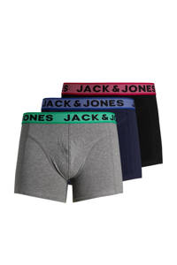 JACK & JONES boxershort JACIAN (set van 3), Grijs/donkerblauw/zwart