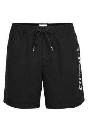 zwemshort Cali met logo zwart
