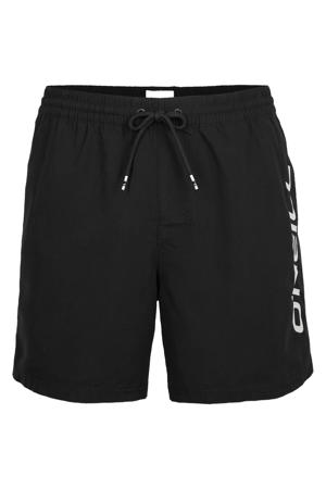 zwemshort Cali met logo zwart