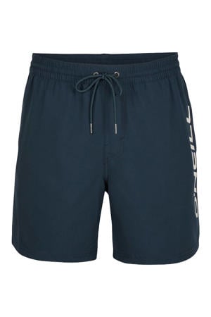 zwemshort Cali met logo donkerblauw