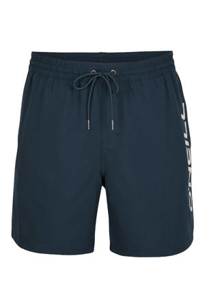 zwemshort Cali met logo donkerblauw