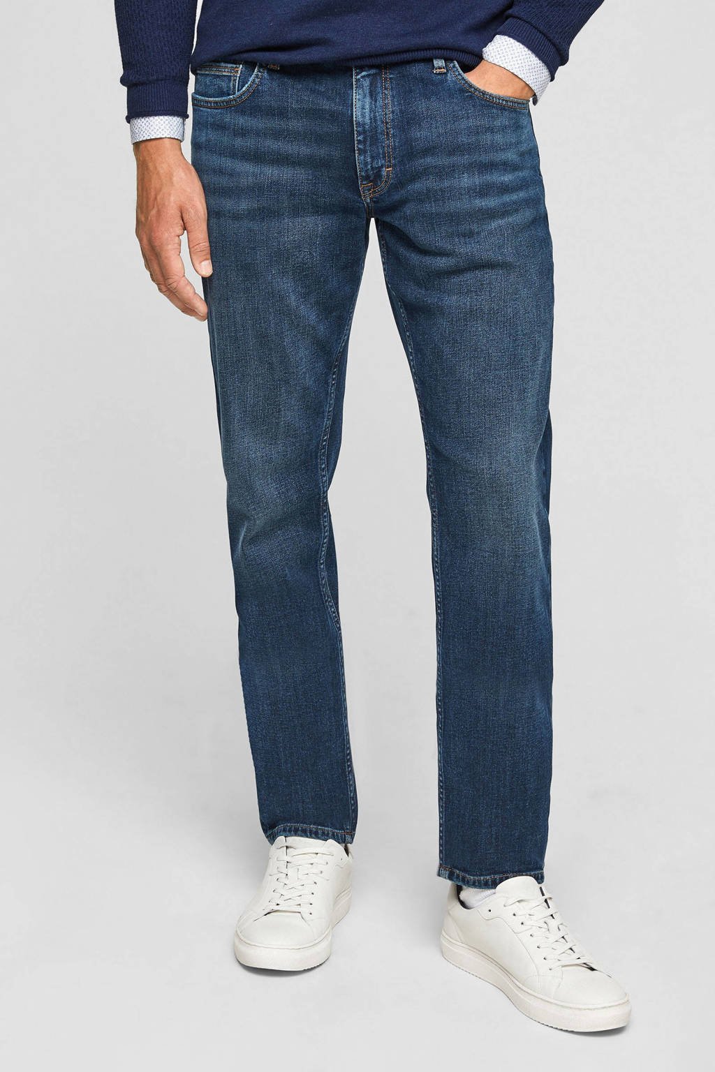 s.Oliver regular fit jeans blauw, Blauw