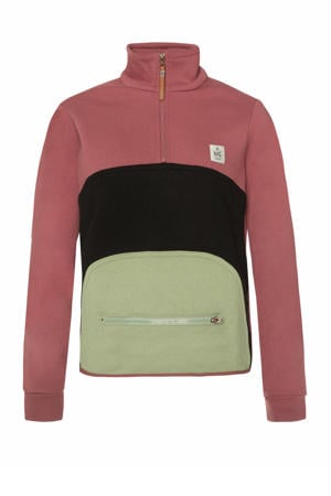 sweater Martaa roze/zwart/lichtgroen