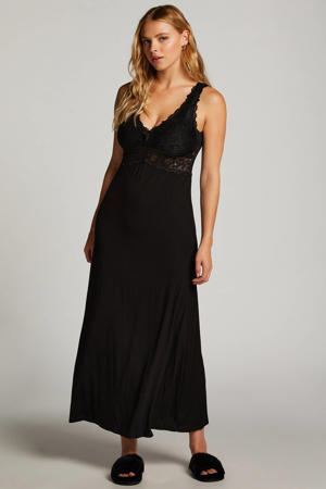 slipdress Nora zwart
