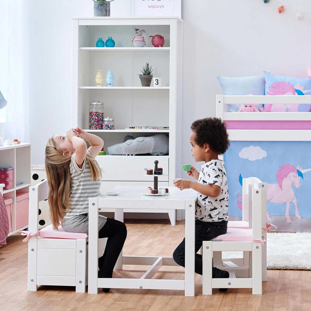 mooi Verzorgen Populair Hoppekids kinderset (tafel + 2 stoelen + bankje) | wehkamp