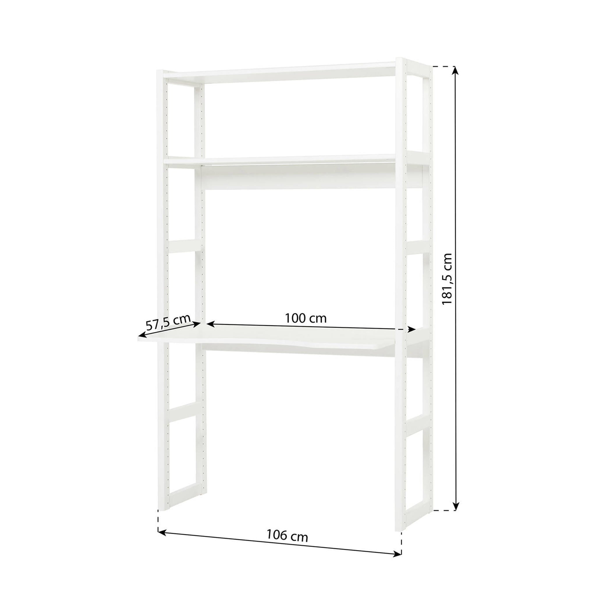 Hoppekids kinderbureau - opbergkast Storey (100 cm) - Afbeelding 4