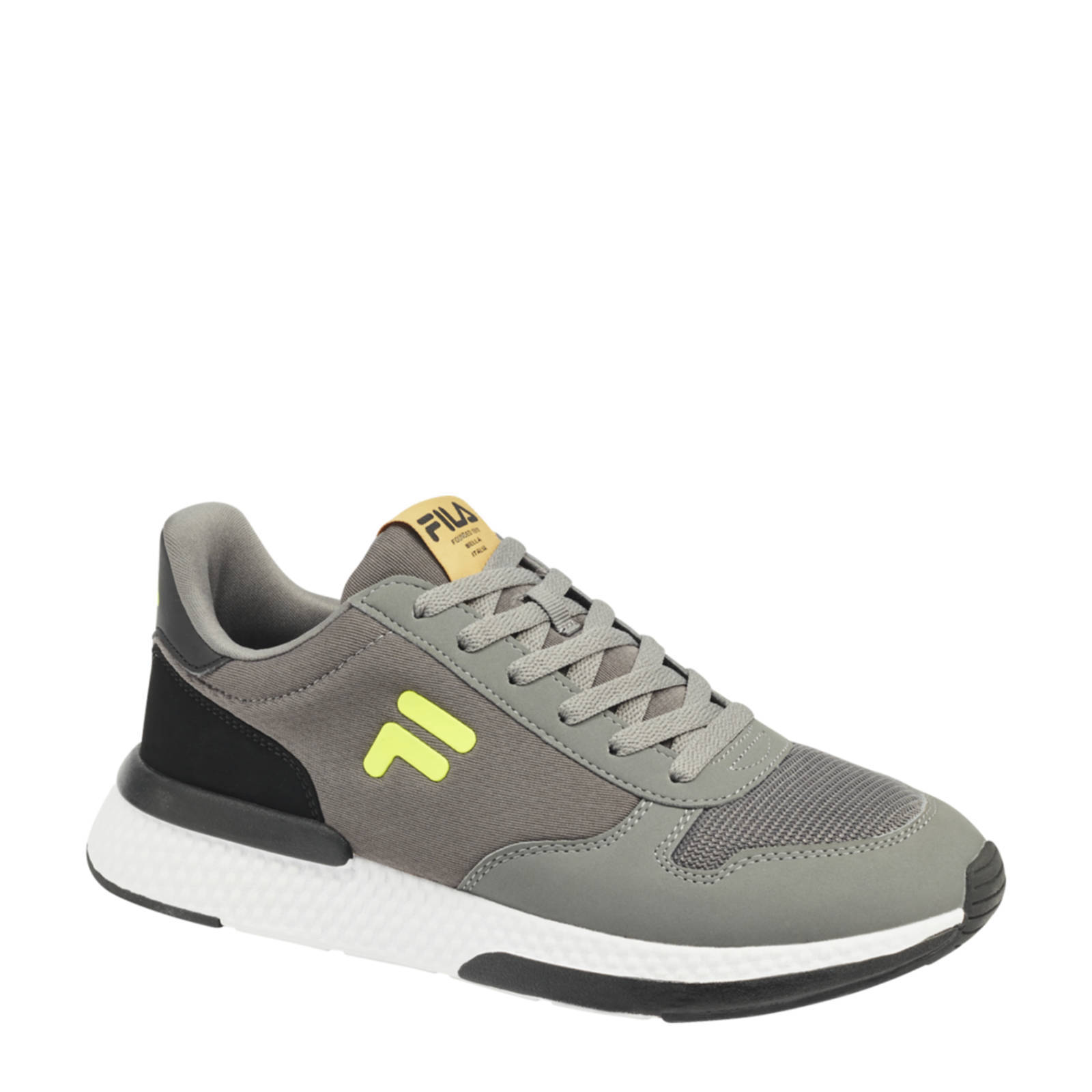 Fila sneakers grijs/geel | wehkamp
